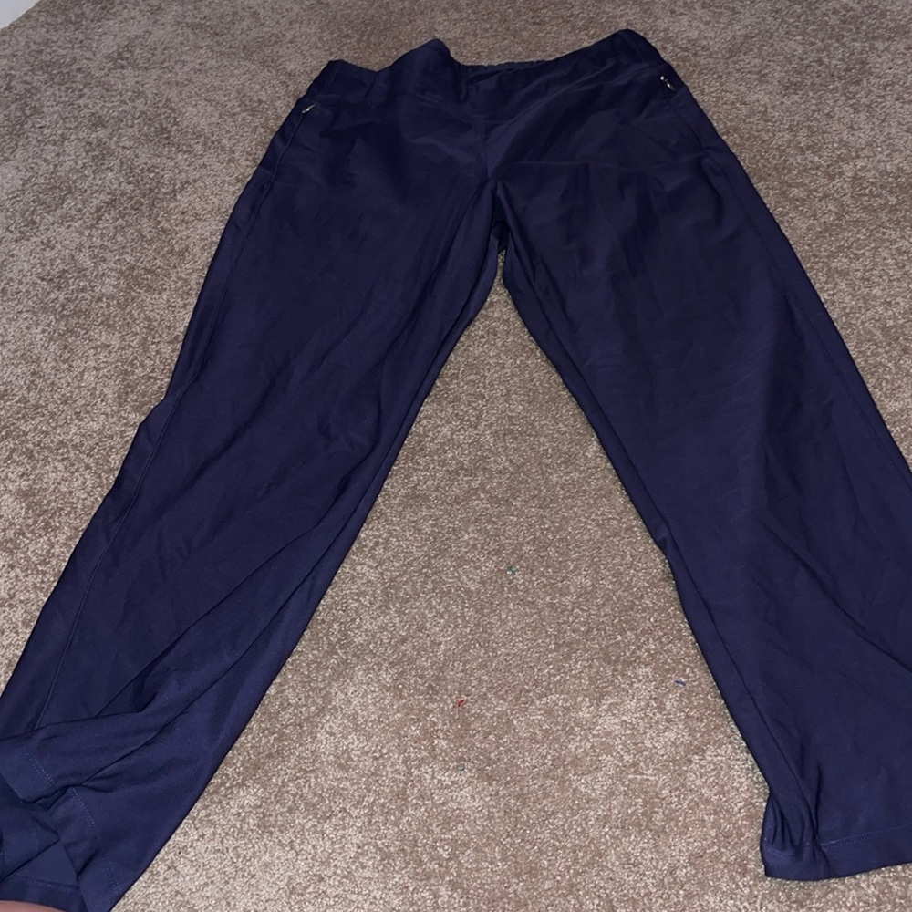 Lucy Pants Everyday Collection Straight Leg Navy Women's Size XL. DD